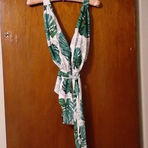 CUPSHE•1PC Bathing Suit w/ Tie Belt. NEW w/Tags